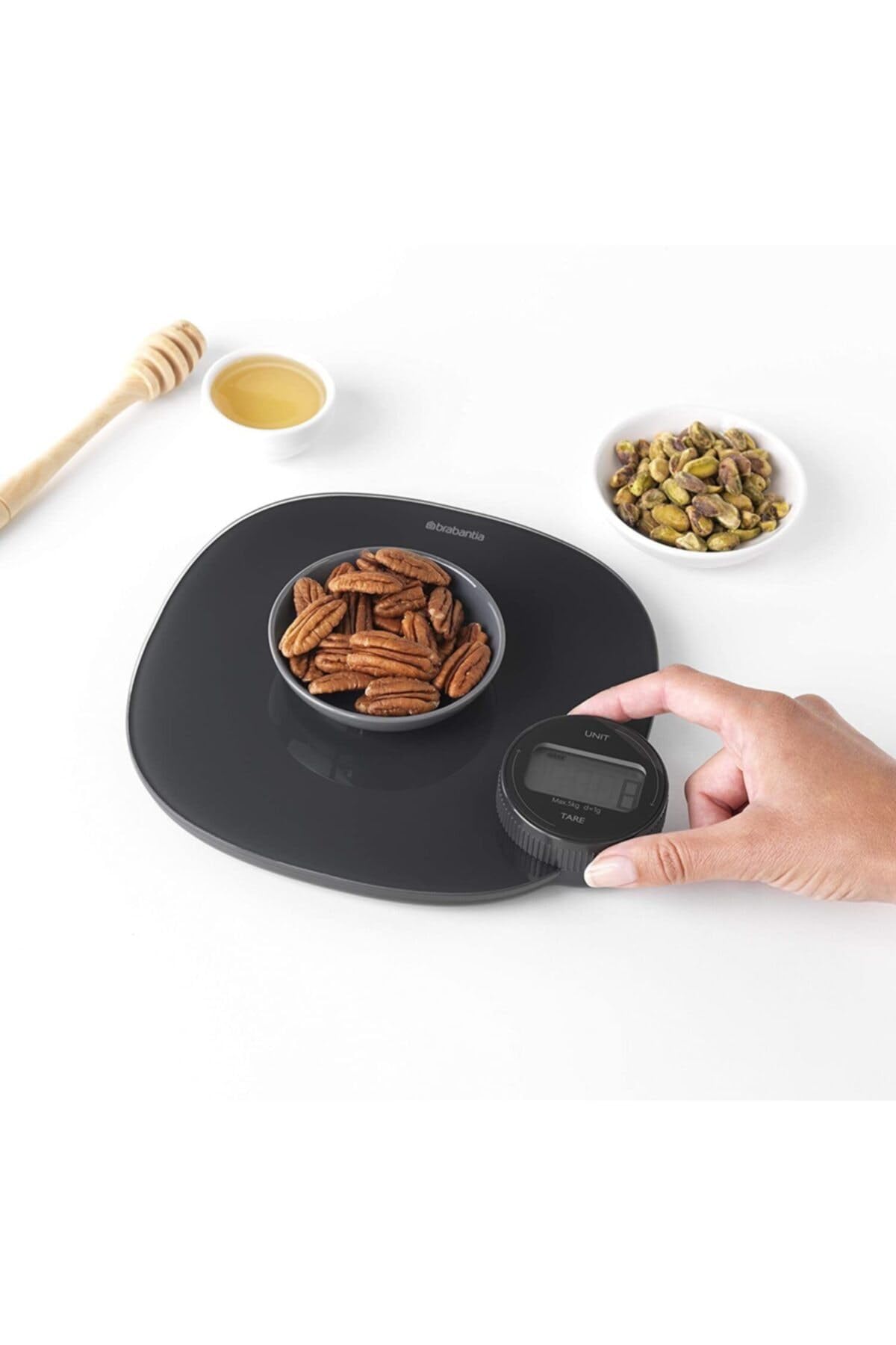 Brabantia Tasty+ Báscula de Cocina Digital, Dark Grey