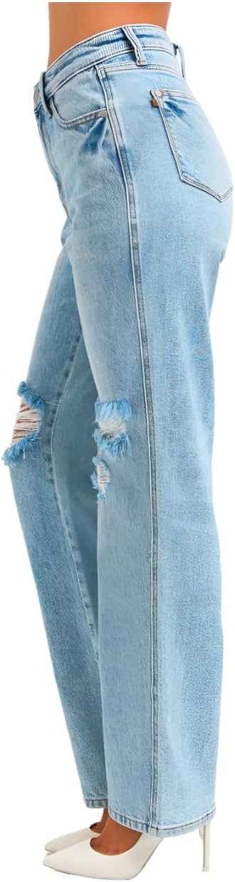 Judy Blue High Rise Rigid Magic 90's Straight Jeans