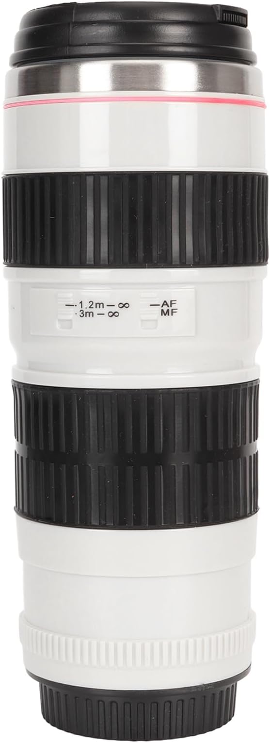 EVGATSAUTO Camera Lens Coffee Mug Camera Lens Coffee Mug Stainless Steel Coffee Mugs Sealed Lids