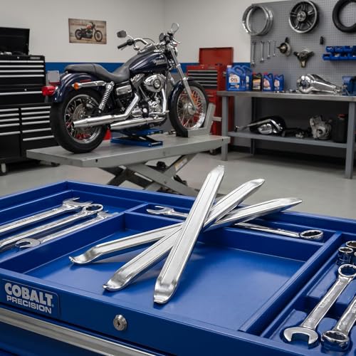 Fasmov 3 Pcs Irons Changing Tool, 12 inch Tire Iron Spoons Changing Lever Bar, Motorcycle Tire Spoons Set, Tire Remove Tool for Bike Motorcycle Scooter Bicycle Mower by Fasmov - Image 4