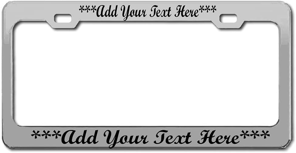 Stainless Steel Personalized Custom Made Pink Metal Cooper License Plate Frame