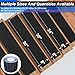 SMILOOL Outdoor Stair Treads Non-Slip Step Strips for Wooden Steps 5 Pack 6” x 24” Anti Slip Grip Tape Precut for Outside Stairs, Non Skid Stair Tread Mats Weather Resistant for Outdoors, Black