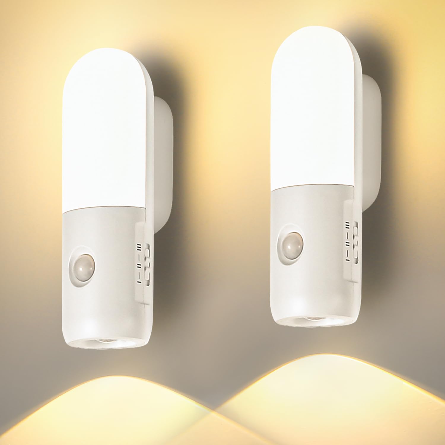 Luce Notturna LED Con Sensore Di Movimento Biutee - Ricaricabile USB, Magnetica, 3 Modalità, Batteria 1000mAh, Fino A 90 Giorni Di Autonomia, Per Corridoio, Bagno, Cameretta