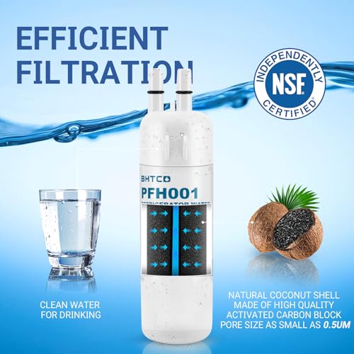 Image of Water Filter Replaces WRS325SDHZ / WRS325FDAM / WRS325SDHW / WRS325SDHB / WRS325FDAW / WRS325FDAB / WRS325SDHV Model for Whirlpool Refrigerator- NSF Certified (4)