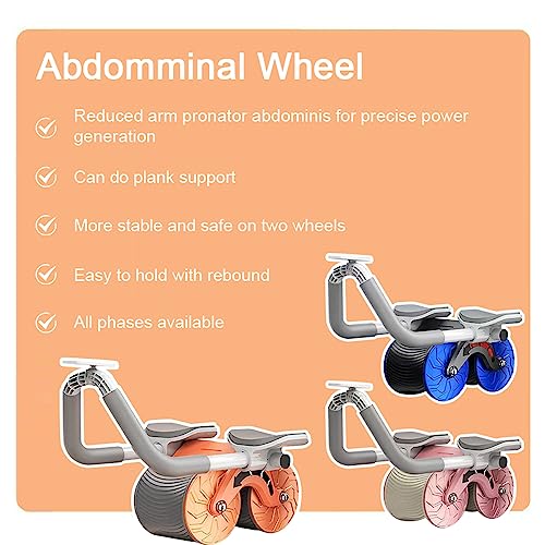 Moniss Roda Abdominal Rebote Automática Roda Abdominal para Exercícios Músculos Abdominais com Timer
