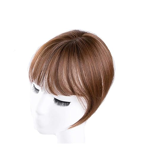 Miniatura 8 de Mini flequillo recto con clip en la frente con extensión de flequillo Wispy negro marrón