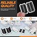 Rustark 28Pcs 5 Sizes White Clip-on Ferrite Ring Core Assortment Kit RFI EMI Ferrite Bead Clip Noise Suppressor Filter Cable Clip for 3.5mm 5mm 7mm 9mm 13mm Diameter Cable