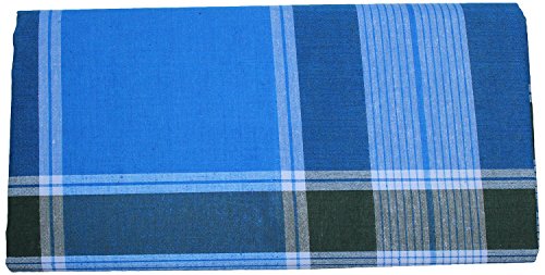 Image of Weavers Villa Men's Mixed Cotton Unstitched Lungi | Soft Breathable Traditional Daily Wear for Men