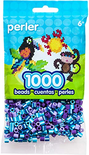 Perler Beads Fuse Beads for Crafts, 1000pcs, Deep Sea Striped Purple and Blue