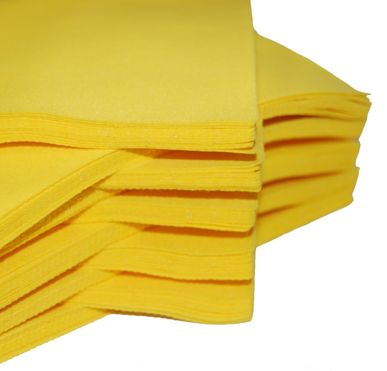 Celloexpress Yellow Felt Sheets For Crafting And Soft Toy Making 100% Acrylic Craft Felt 9" Squares (, 2 Sheets)