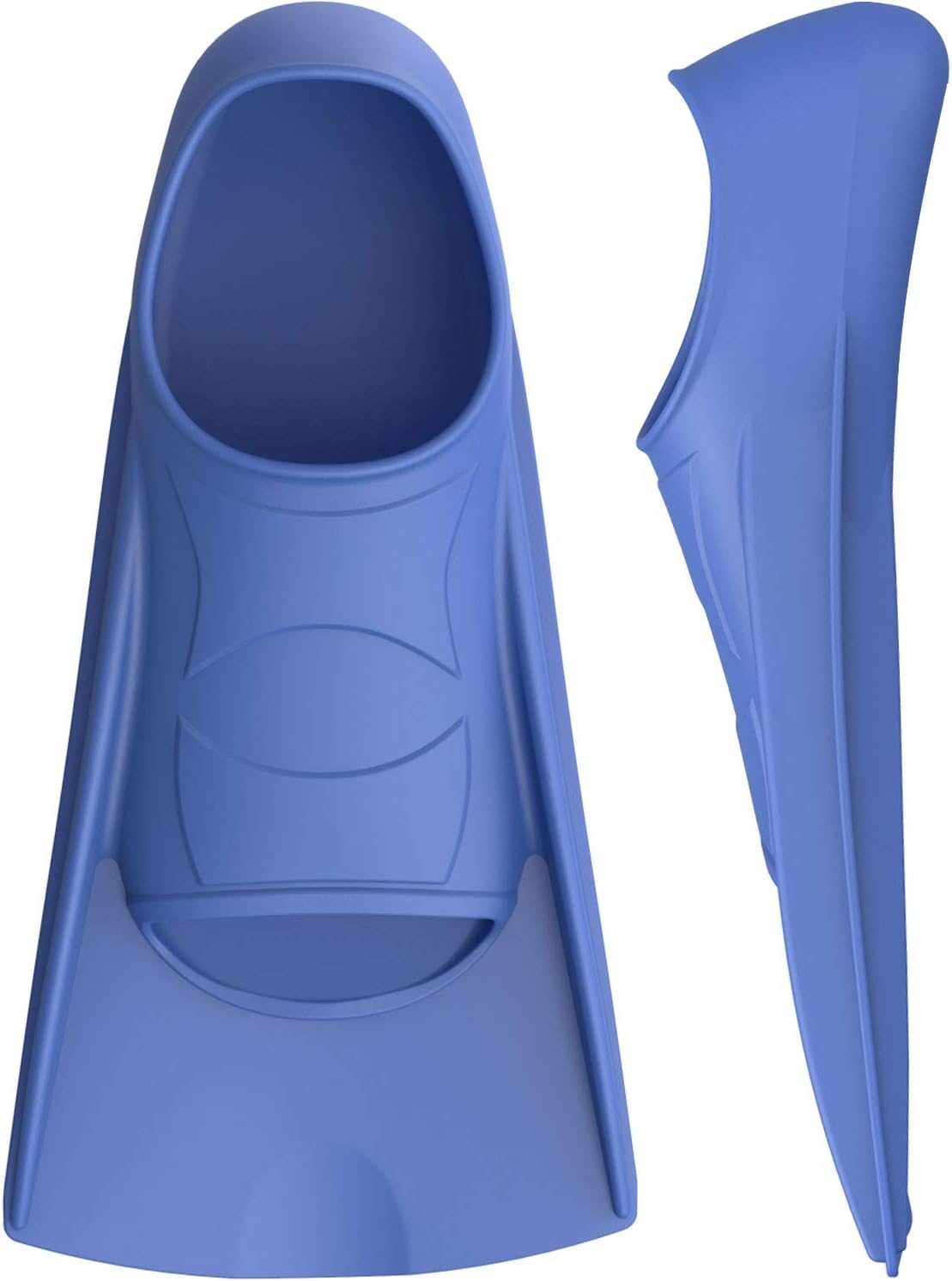 Swim Fins, Kids Swim Training Fins for Lap Swimming, Travel Size Flippers with Mesh Bag, Silicone Swimming Fins for Kids Teens Adults Women Men