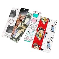 Metalen boekenlegger kat met hanger, 2 stuks, gepersonaliseerde