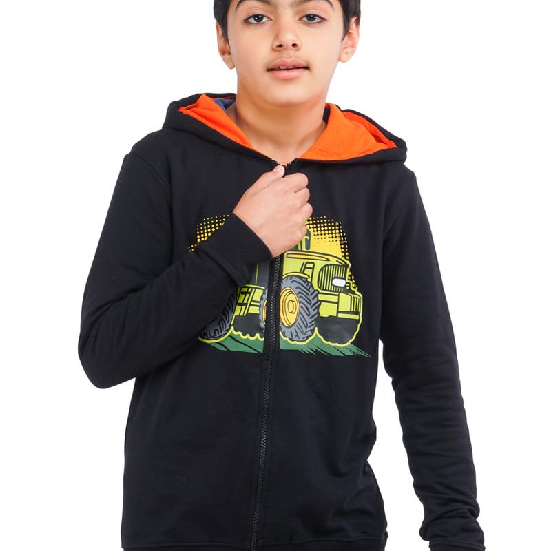 Image of Real Basics Boys Cotton Hooded Sweatshirt(Pack of 1)