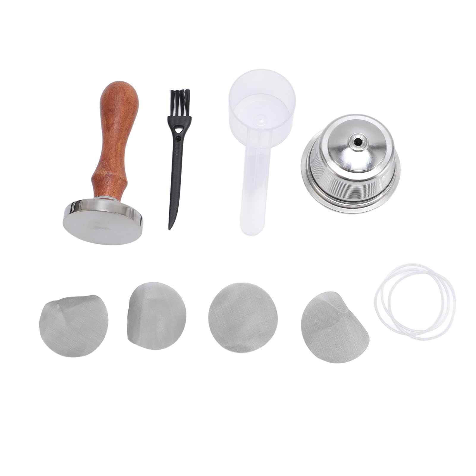 Fabater Filtro de Cápsula de café Recargable de Acero Inoxidable, Kit de Cápsulas de café Reutilizables y Duraderos para Uso Doméstico u Oficina