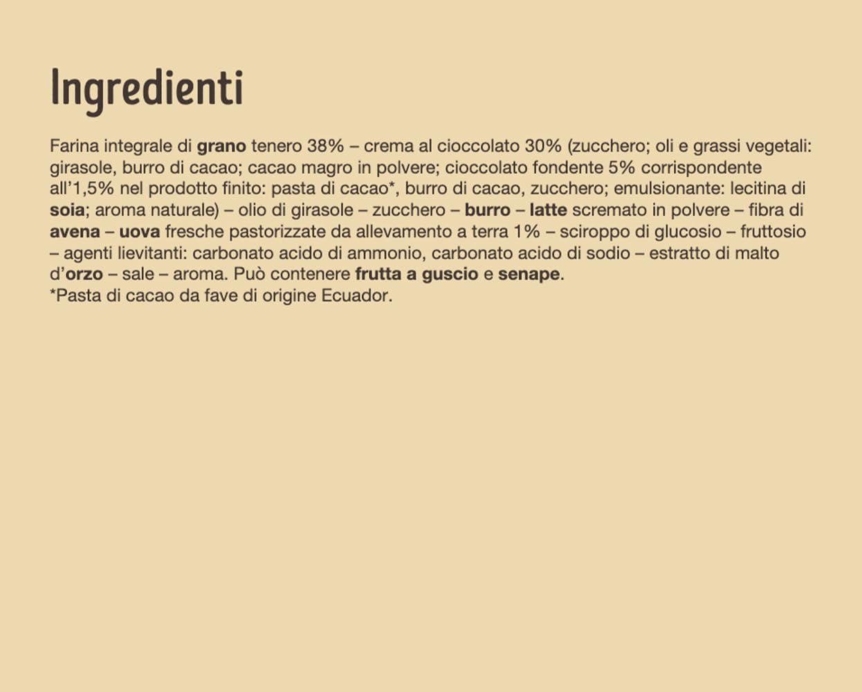 Misura Biscotti Integrali Ripieni di Cioccolato Fondente Fibrextra | 100% Farina Integrale | Ricchi in Fibre | Confezione da 260 grammi - Immagine 4