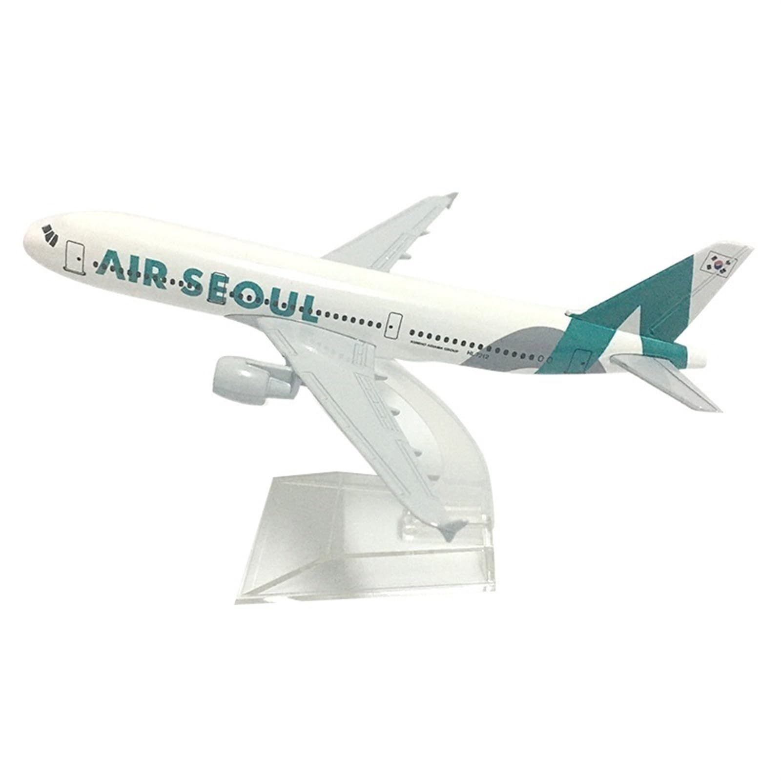 16cm dla Air Seoul Airbus A380 Model samolotu odlewany metal w skali 1 400 statyczny zestaw do gry Hobby