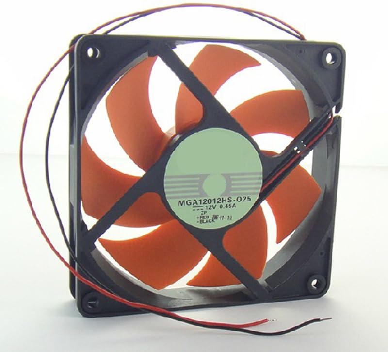 120 * 120 * 25MM MGA12012HS-O25 12V 0.45A MGA12012HS 2Wire Computer Case Fan,Cooling Fan
