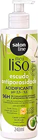 Salon Line, Acidificante, Meu Liso, Escudo Antiporosidade, Vegano - Para Cabelos Lisos, 240ml