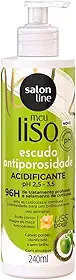 Salon Line, Acidificante, Meu Liso, Escudo Antiporosidade, Vegano - Para Cabelos Lisos, 240ml