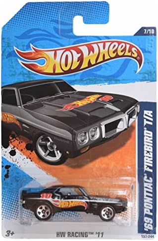 Hot Wheels '69 Pontiac Firebird T/A - Black 157/244 Racing '11 7/10
