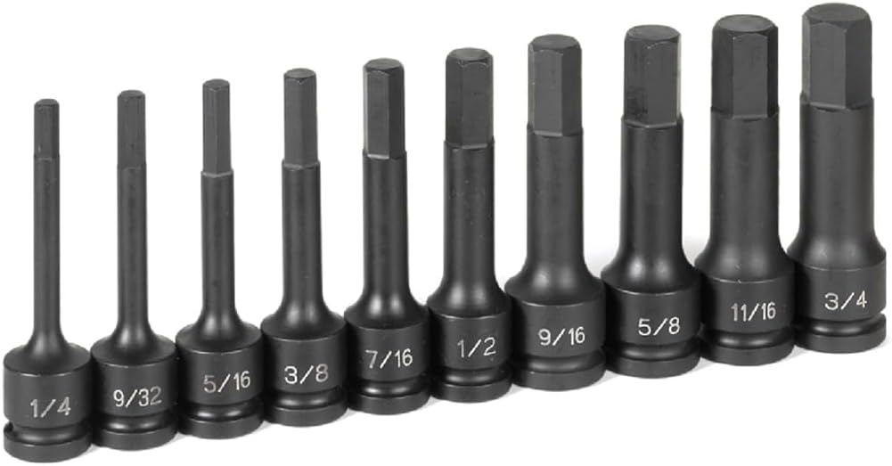 Grey Pneumatic 1340H Hex Driver Socket Set