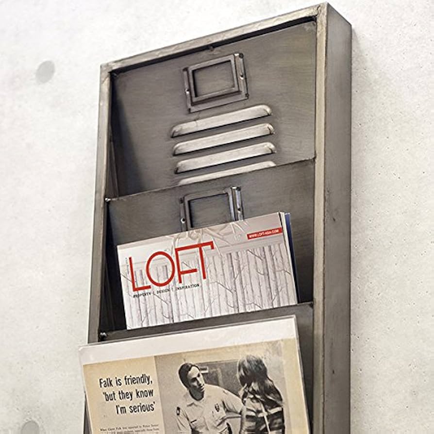 【Industrial l】インダストリアル ウォール レターラック4 Amazon｜インダストリアル ウォール レターラック4 [並行輸入品