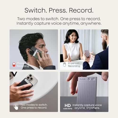 Image of Plaud Note AI Voice Recorder Device /Dictaphone w /Case App Control AI Transcribe & Summarize Support 112 Languages 64GB Digital Audio Recorder Note Taker for Lectures Meetings Calls, Black