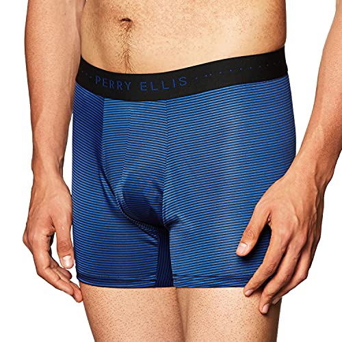 Perry Ellis Men's Stripe Designed Boxer Brief Relaxed Fit