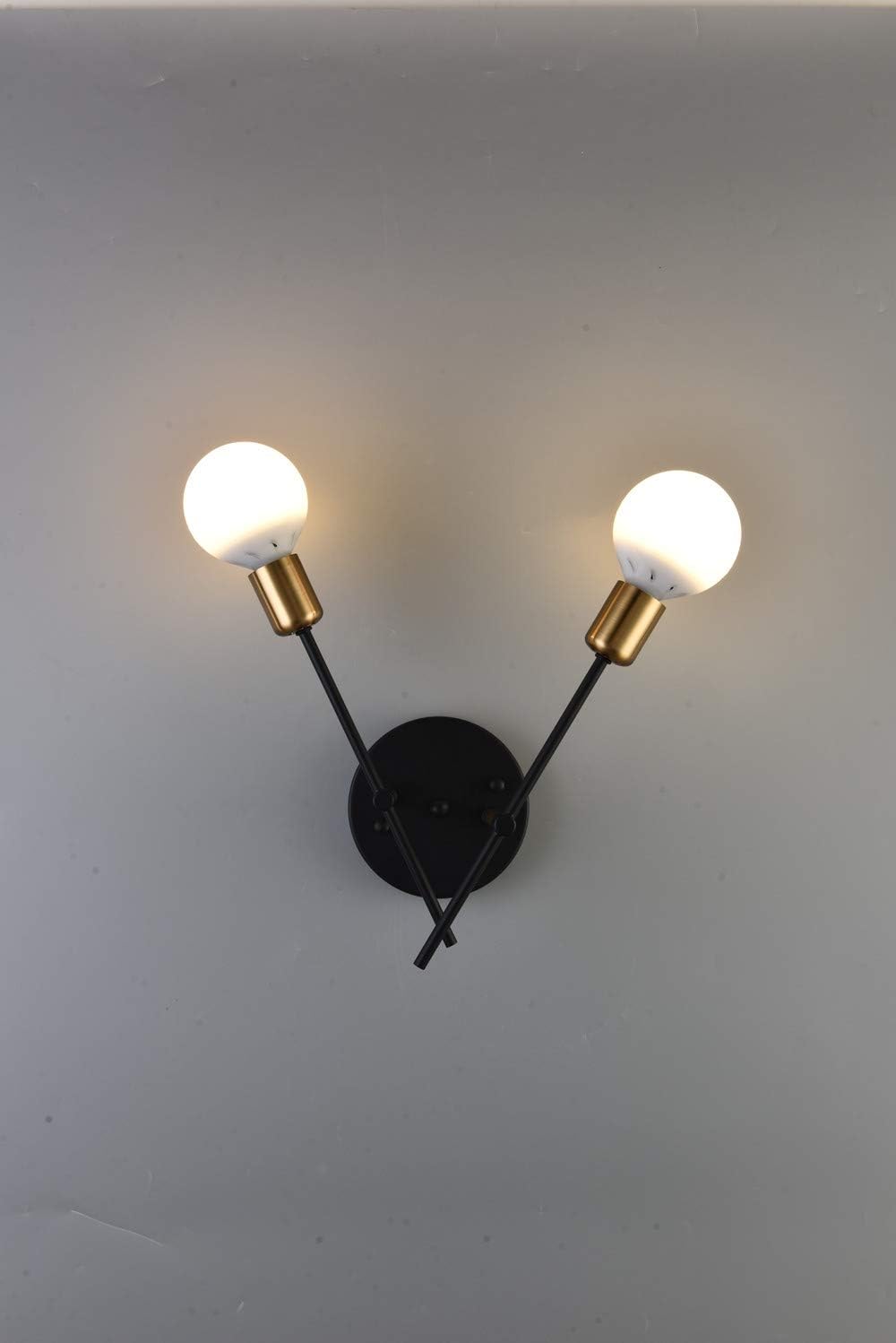 Flаѕh Dеаlѕ - 80% оƒƒ EFINEHOME 2 Light Wall Sconce Lighting- Minimalist Vanity Light Fixture Bath Interior Lighting- Double Lights Modern Industrial Ceiling Light Home Decor (Black) Hоttеѕt Sаlеѕ EFINEHOME 2 Light Wall Sconce Lighting- Minimalist Vanity Light Fixture Bath Interior Lighting- Double Lights Modern Industrial Ceiling Light Home Decor (Black)
