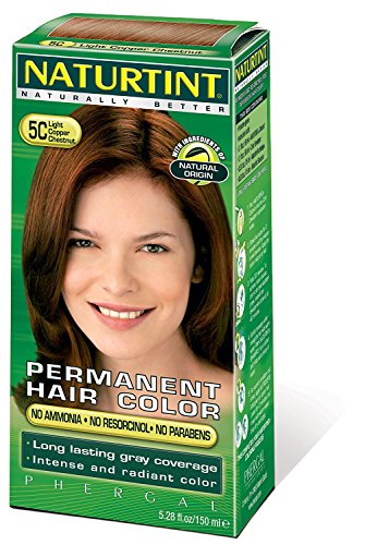Naturtint Permanent Hair Color 5C Light Copper Chestnut (Pack of 1), Ammonia Free, Vegan, Cruelty Free, up to 100% Gray Coverage, Long Lasting Results