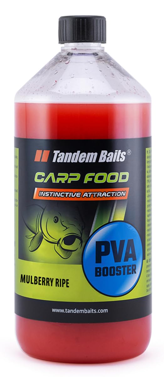 Tandem Baits Carp Food PVA Booster Riped Mulberry | Carp Booster Liquid | Carp Fishing Without Effort | Boilies Bait for Big Fish Fishing | Carp Accessories for Professionals & Hobby Anglers 1000 ml