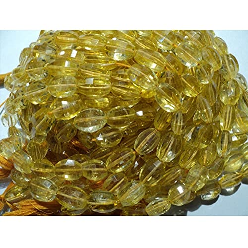 Citrine jaune de qualité supérieure taillée en facettes pour joaillerie artisanale unique