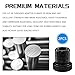 ESWW 2PCS Oil Filter Adapters, 1/2x28 to 3/4 x16 Thread Adapter with Washers, Car Accessories for Replace Broken Fittings, Durable Steel Thread Protector Replacement for Most Vehicle Models (Black)