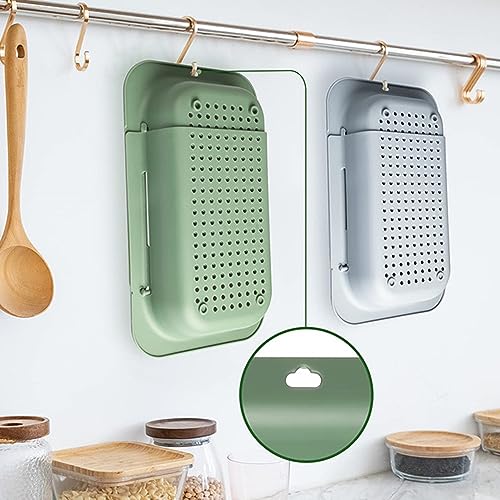 Miniatura 6 de Coladora Extensible, Colador Fregadero Extensible, Cesta Filtro Para Lava Verduras, Cocina Plegable Escurridor Alimentos, Extraíble Colador Pasta, Para Cocina, Lavar Verduras, Frutas, Negra