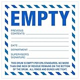Empty Drum - Industrial Labels, 6 x 6 inches, Vinyl, Pack of 100