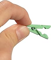 Vista 59 de JAM PAPER Wood Clip Clothespins - Small - 7/8 Inch - White - 50 Clothes Pins/Pack
