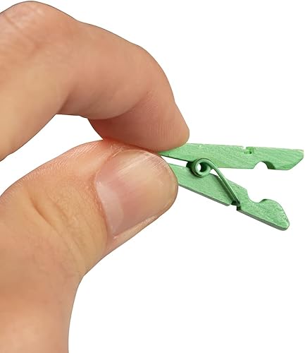 Miniatura 59 de JAM PAPER Wood Clip Clothespins - Small - 7/8 Inch - White - 50 Clothes Pins/Pack