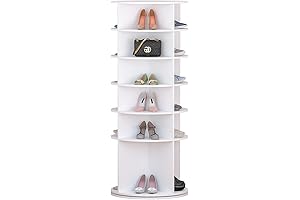 6-Tier Space Saving 360° Rotating Shoe Tower