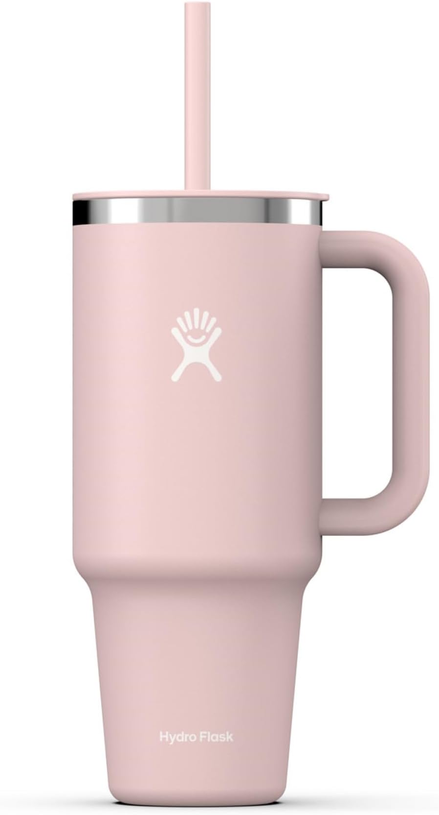 Hydro Flask - Travel Tumbler 1180 ml (40 oz) with Closable Press-In Straw Lid - Stainless Steel - Double Wall Vacuum Insulated - Splash resistant lid - Trillium