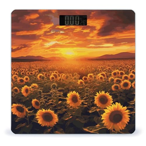 Báscula digital GHEPSDW con diseño Sunset y vidrio templado miniatura 1
