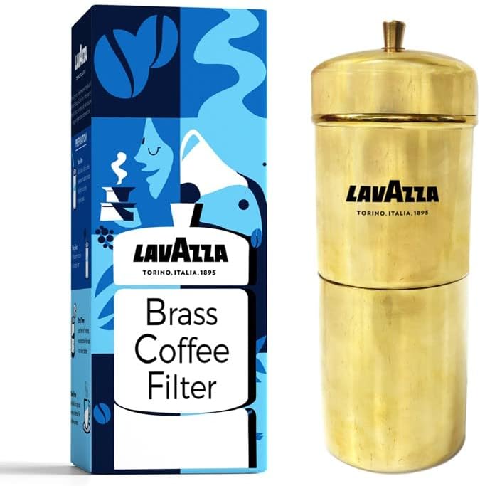 Lavazza Brass Filter Coffee Maker, 300ml