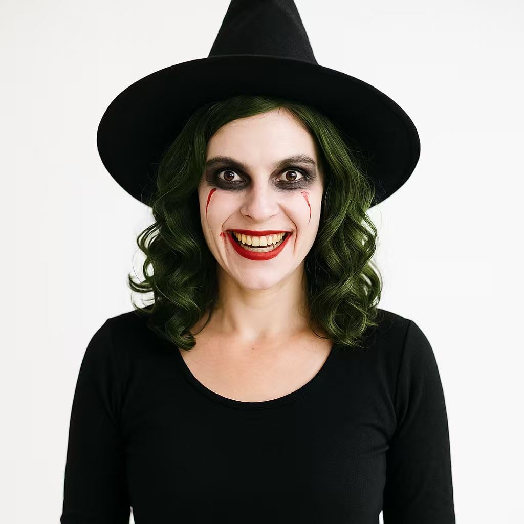 Clown Green Wig for Adults Men Women - Fancy Dress for Cosplay Parties & Halloween Costumes - Image 4