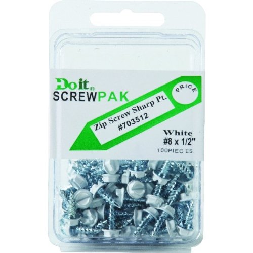 Amazon.com: Primesource Slotted Hex Washer Head Zip Screw #8 x 1