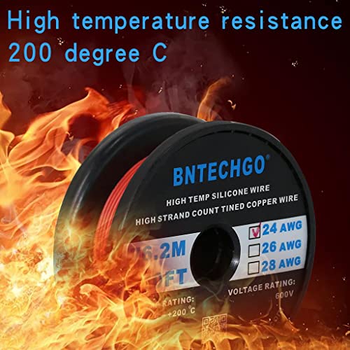 Fil de silicone 24 AWG composé de 40 brins de cuivre étamé - 5