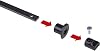 wolfcraft Work Table Clamp PRO 65-150-W for 20 mm Bore Holes - 120 mm Clamping Width, 90 kg Pressure, Rubberised V-Groove Jaws, Made in Europe - 3036000