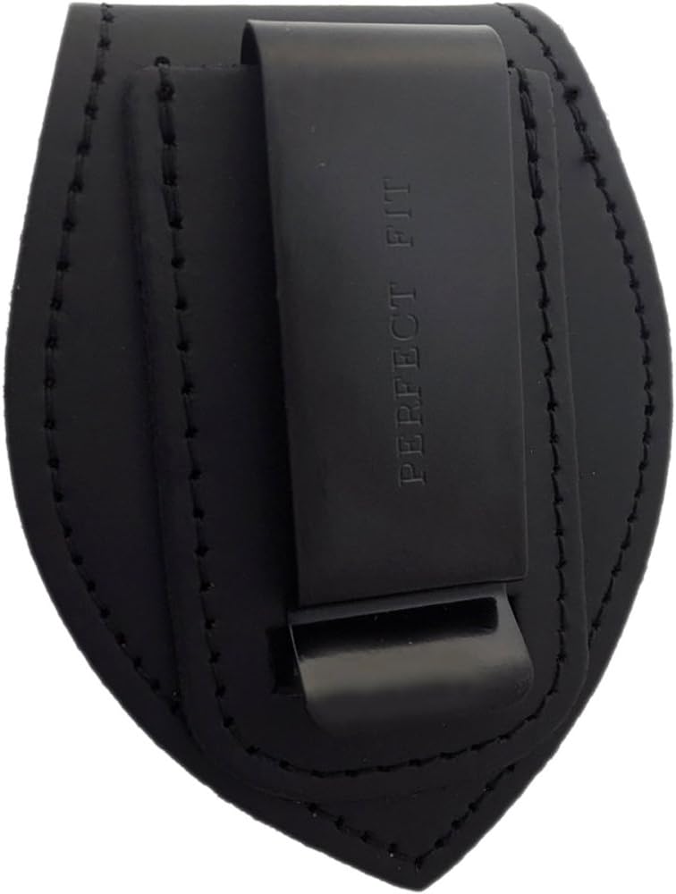 Teardrop Police Badge Holder Belt Clip - Optional to Use Around The Neck - Perfect Fit USA
