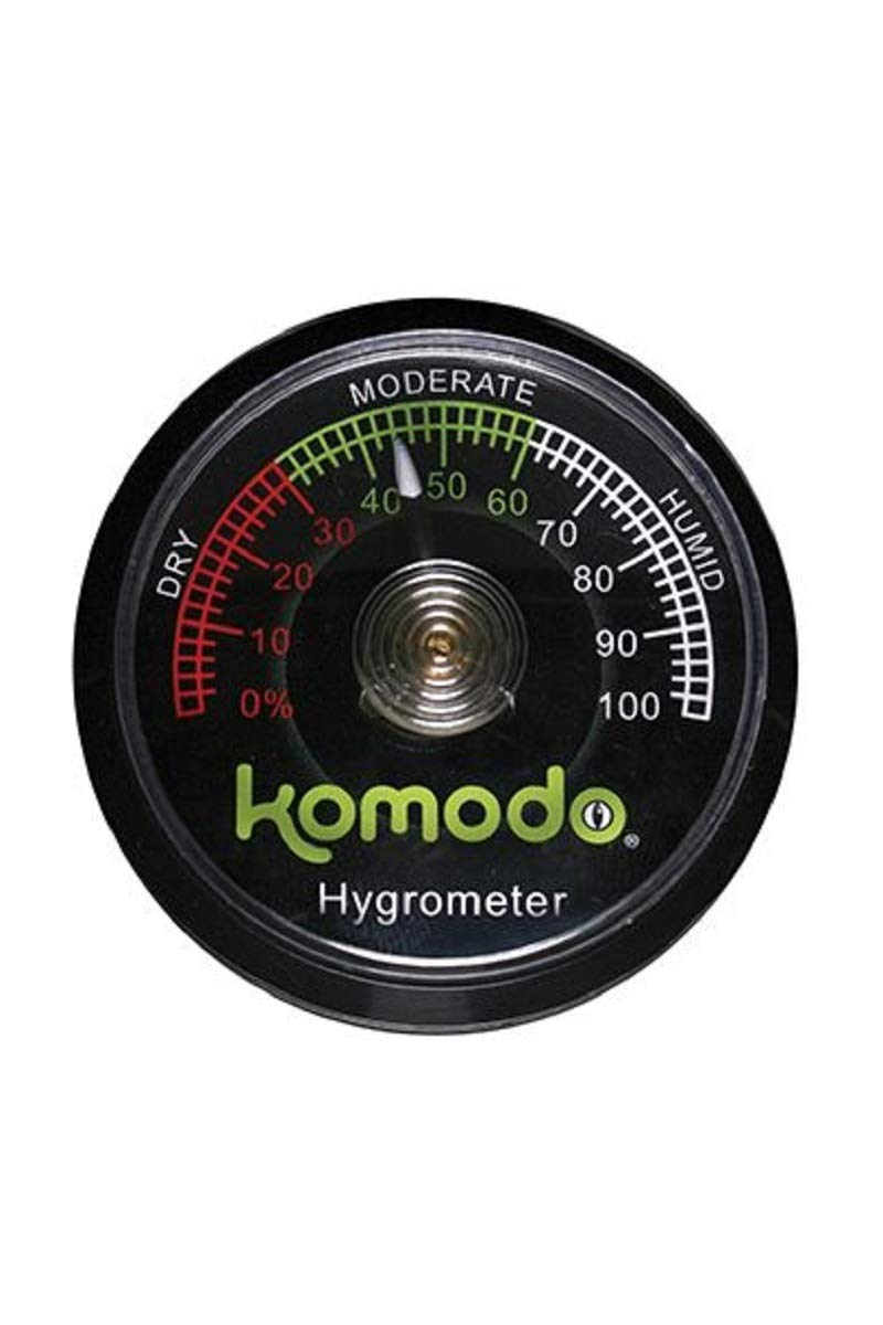 Komodo Reptile Hygrometer Accurate Monitor of Humidity Easy to Mount & Read