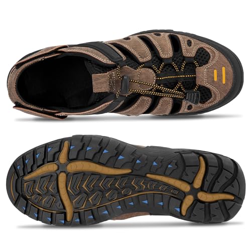 CAMELSPORTS Men's Hiking Sandals Outdoor Sport Closed Toe Walking Sandal Waterproof Non-Slip Summer Fisherman Beach Water Shoes2