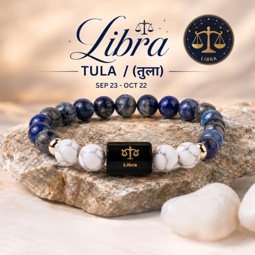 Image of Rashi Bracelet for Men & Women | Original Certified Healing Crystal for Confidence, Motivation & Positive Energy | Zodiac Bracelet for Men & Women | Astrology Gift For Everyone