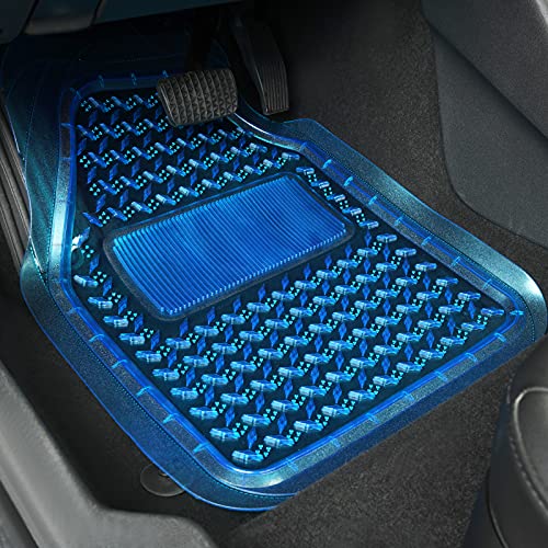 August Auto All Weather Transparent Set Of 4Pcs Universal Fit Car Floor Mats Fit For Sedans, Suvs, Trucks, Vans (Blue) #TOP1